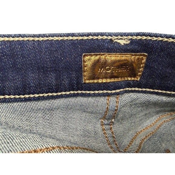Mother THE RAMBLER ANKLE in Off Limits Dark Wash $258 Button Fly Size 28 - Picture 4 of 13
